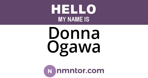 Donna Ogawa