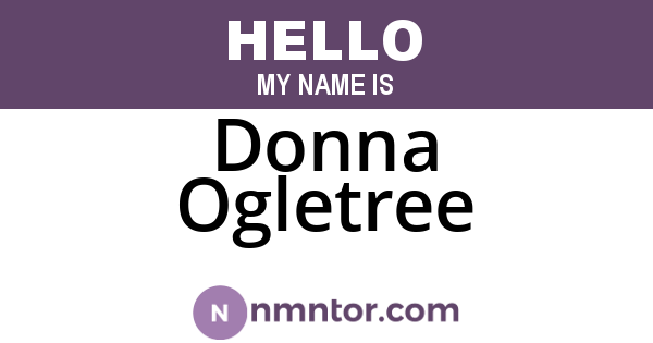 Donna Ogletree