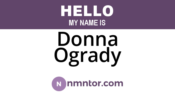 Donna Ogrady