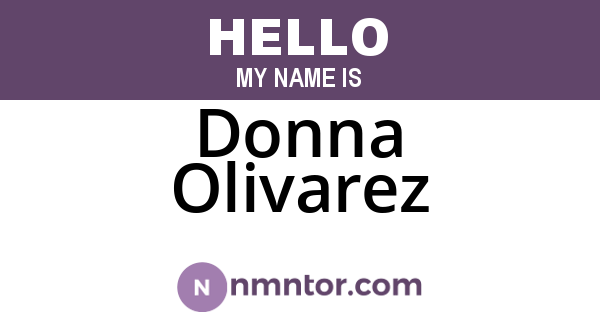 Donna Olivarez
