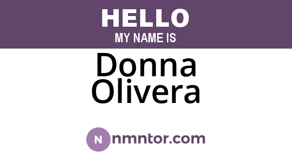 Donna Olivera