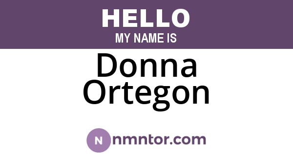 Donna Ortegon