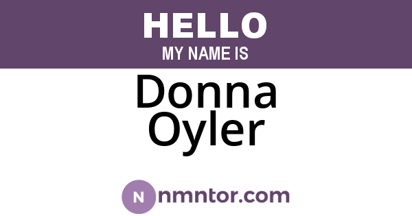 Donna Oyler