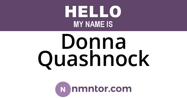 Donna Quashnock