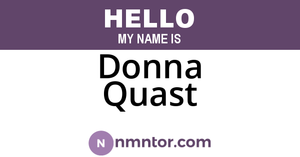 Donna Quast
