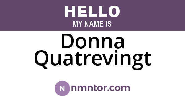 Donna Quatrevingt