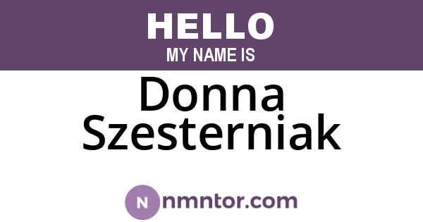Donna Szesterniak