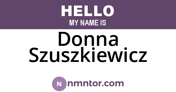 Donna Szuszkiewicz