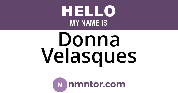 Donna Velasques