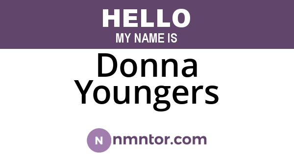 Donna Youngers