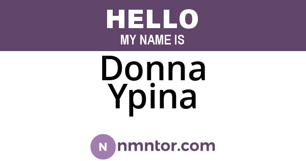 Donna Ypina