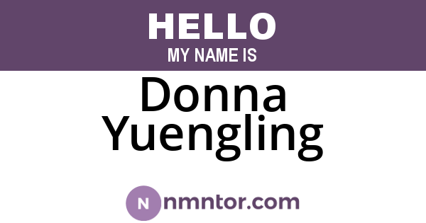 Donna Yuengling
