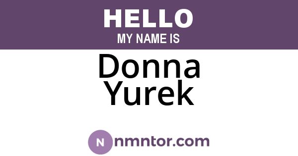 Donna Yurek