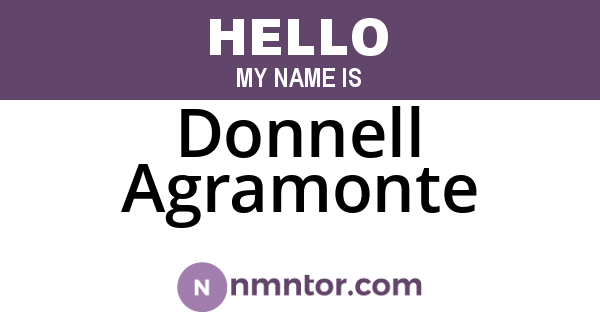 Donnell Agramonte