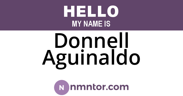Donnell Aguinaldo