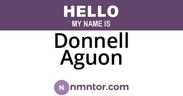 Donnell Aguon