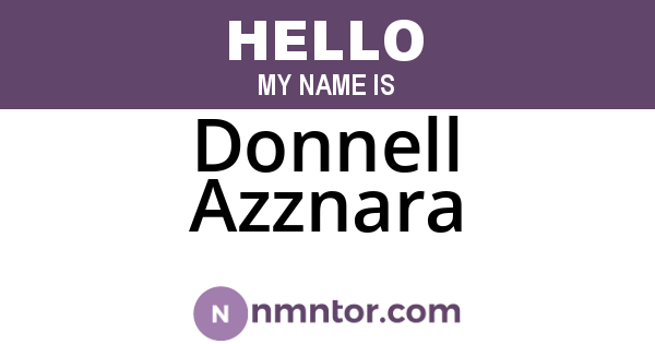 Donnell Azznara