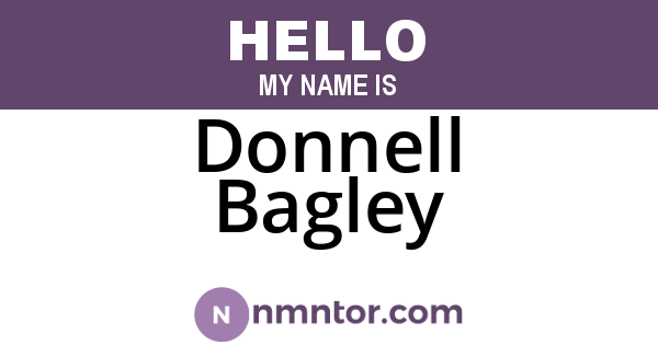Donnell Bagley