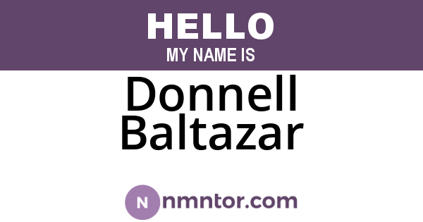 Donnell Baltazar