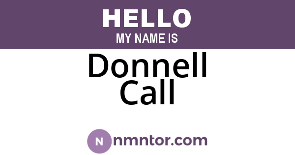 Donnell Call