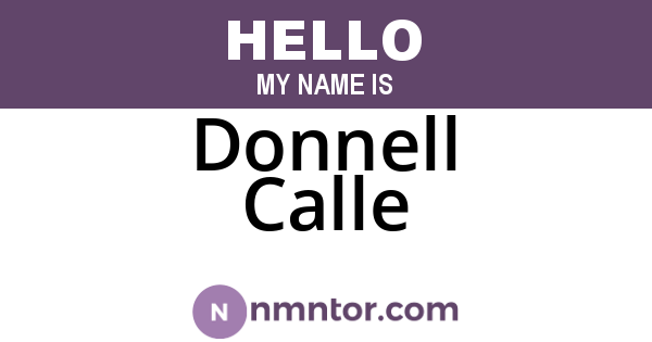 Donnell Calle