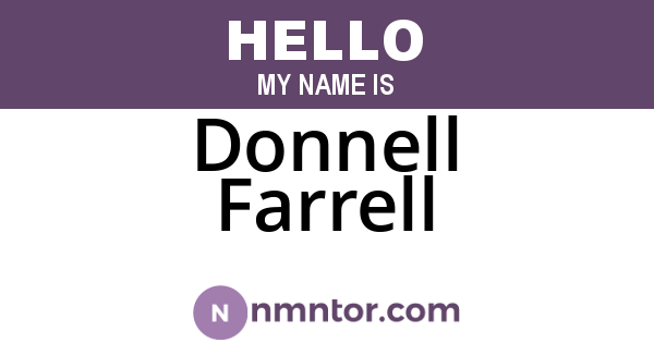 Donnell Farrell