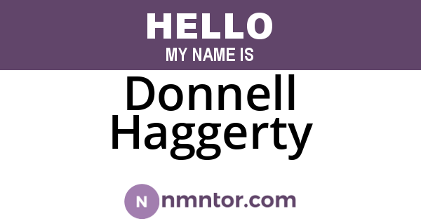 Donnell Haggerty
