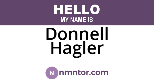 Donnell Hagler