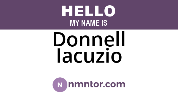 Donnell Iacuzio