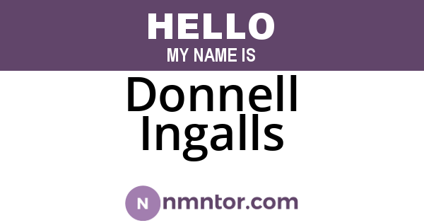 Donnell Ingalls