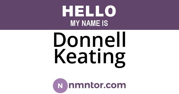 Donnell Keating