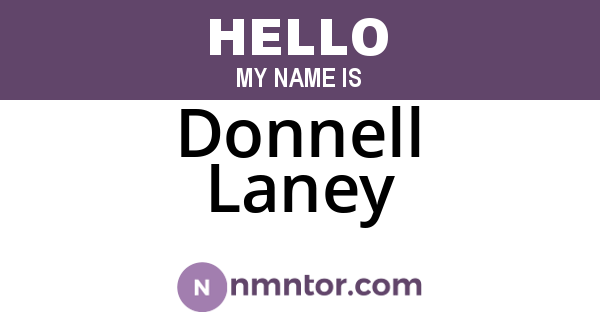 Donnell Laney