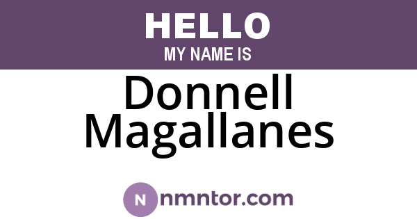Donnell Magallanes