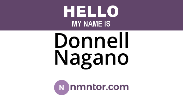 Donnell Nagano
