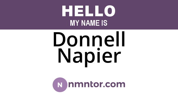 Donnell Napier
