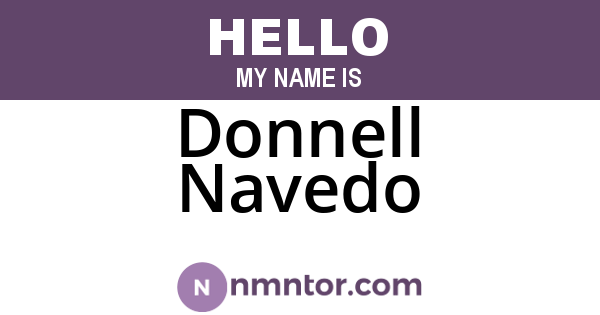 Donnell Navedo