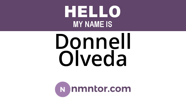 Donnell Olveda