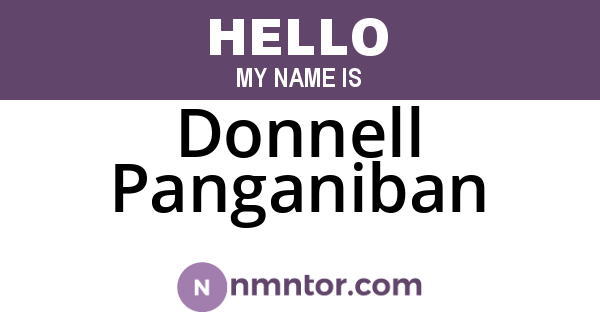 Donnell Panganiban