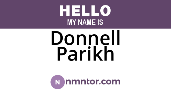 Donnell Parikh