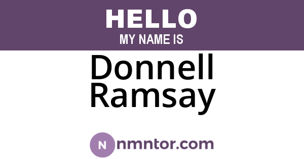 Donnell Ramsay