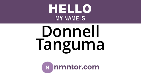 Donnell Tanguma