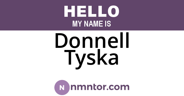 Donnell Tyska