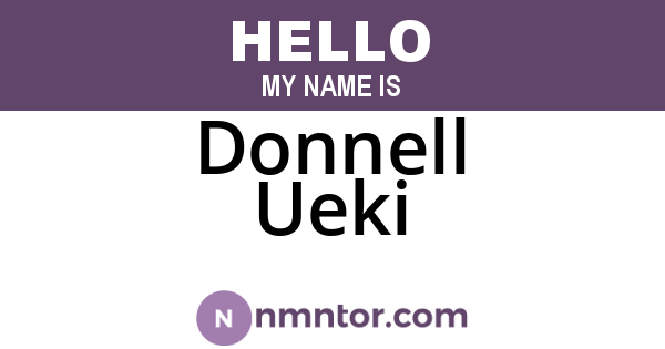 Donnell Ueki