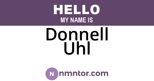 Donnell Uhl