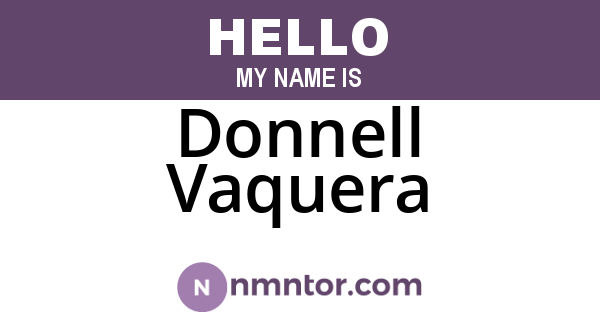 Donnell Vaquera