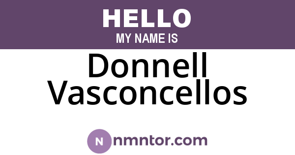 Donnell Vasconcellos