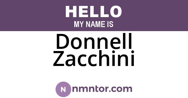 Donnell Zacchini