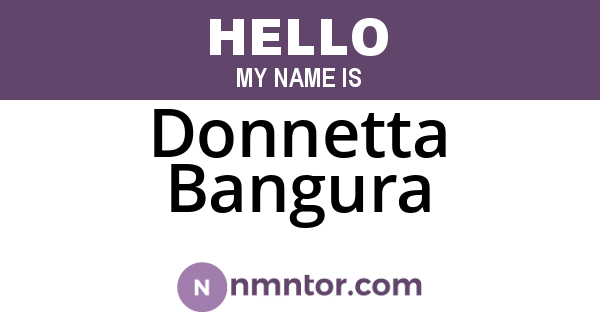 Donnetta Bangura
