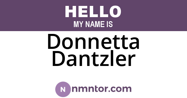 Donnetta Dantzler