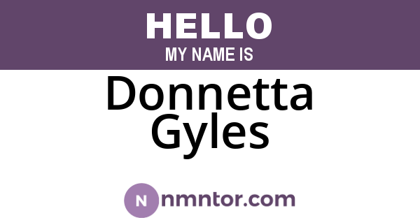 Donnetta Gyles